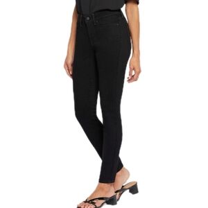 NYDJ Ami Skinny Jeans Black Women's 12 Mid Rise Lift-Tuck Flattering Stretch